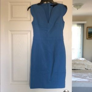 French Connection Size 6 Blue Business Dress